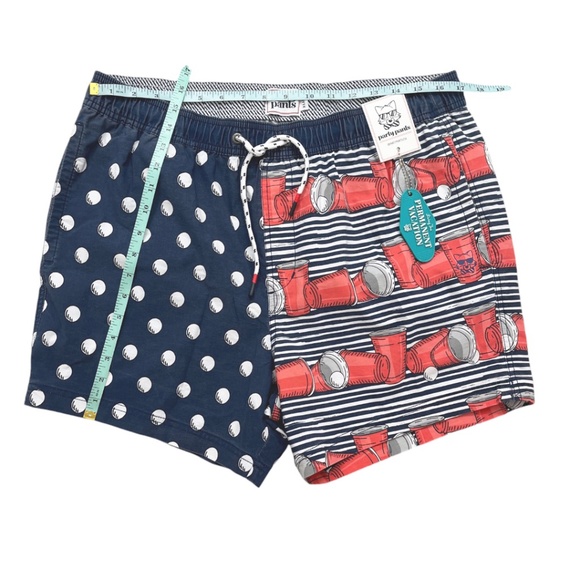 Party Pants Hall of Shame Beer Pong Swim Trunk Shorts XL - Picture 7 of 11